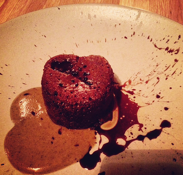 Dark Chocolate Souffle cake